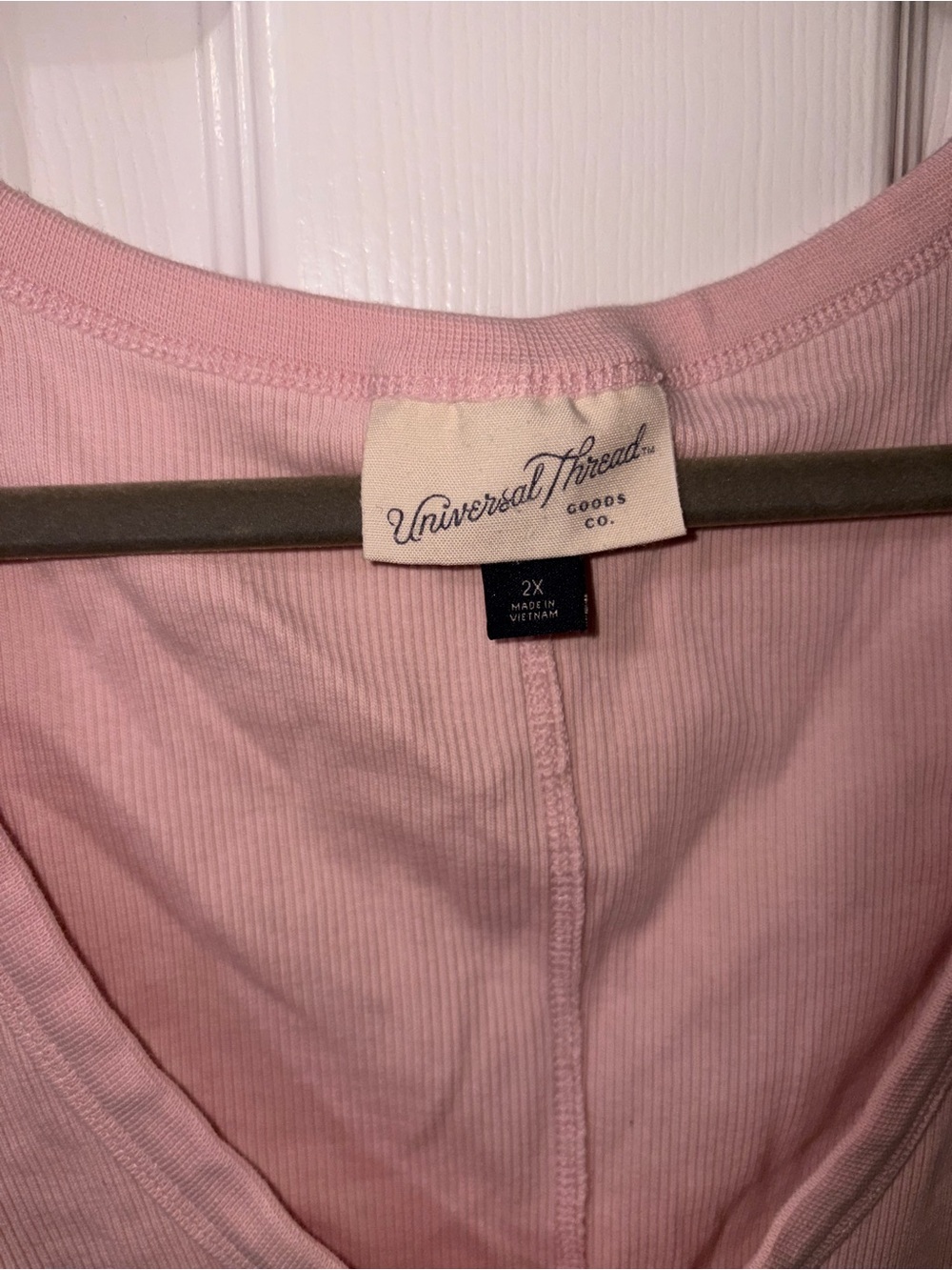 Universal Thread Light Pink Ribbed Tank Top - Picture 2 of 2